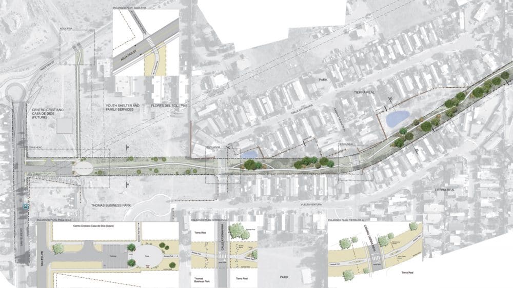 Acequia Trail site plan and revegetation strategy