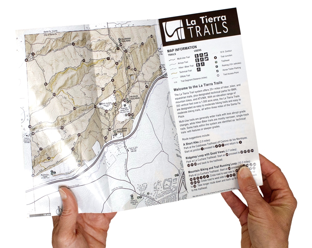 Foothills Trails Map printed