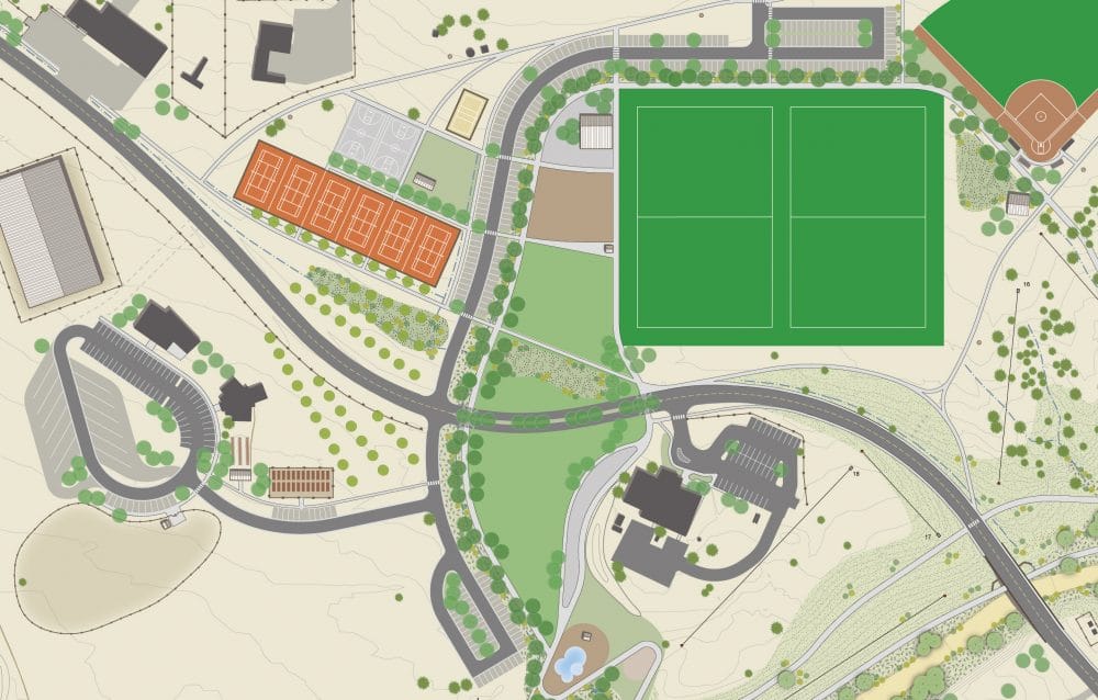 Illustrative master plan for Romero Park