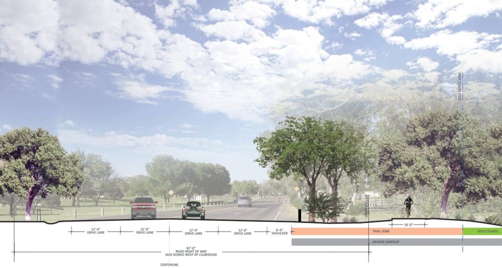 Rockwind trail corridor section