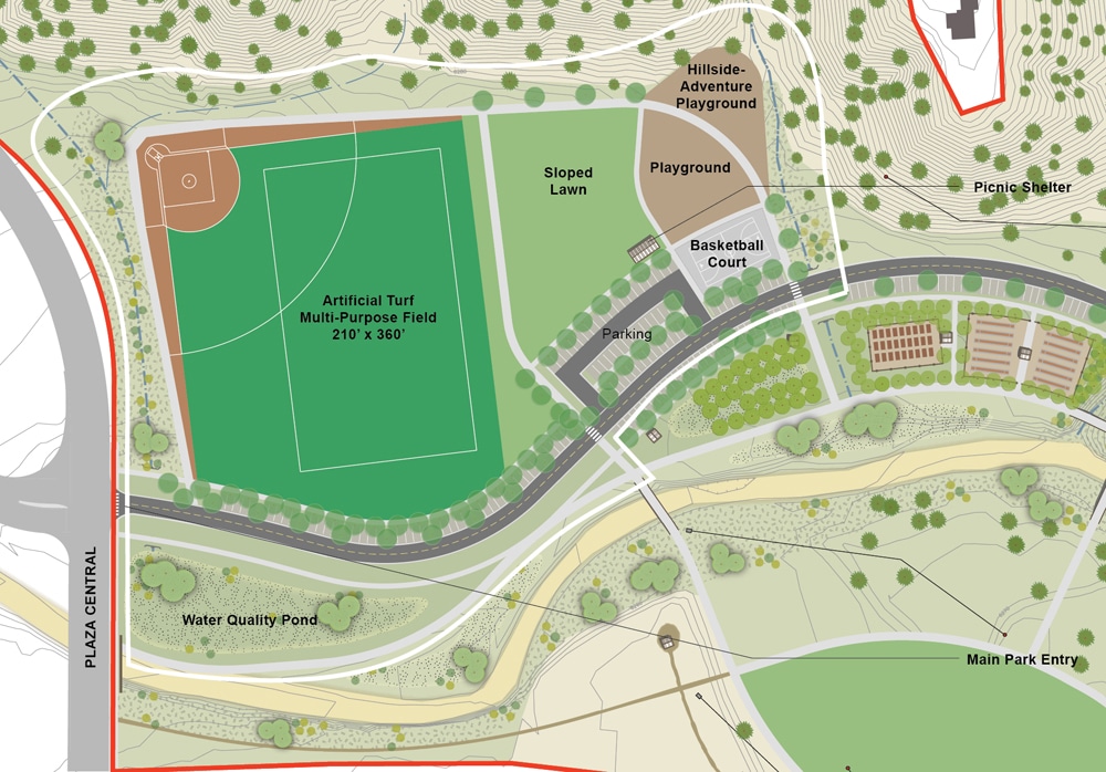 SWAN Master plan core activity area